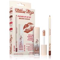 Killer Lips Pucker Up Lip Kit set for lips for women Brown Sugar