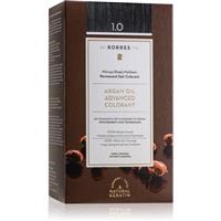 Korres Argan Oil permanent hair dye with argan oil shade 1.0 Black 50 ml