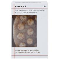 Korres Seaweed Grains & Kaffeine exfoliating soap for cellulite 125 g