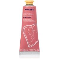 Korres Peony Rose moisturising hand cream with almond oil 50 ml