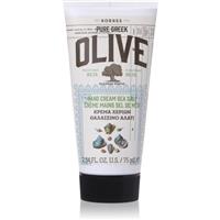 Korres Pure Greek Olive & Sea Salt moisturising hand cream with sea salt 75 ml