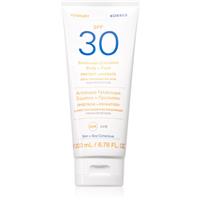 Korres Yoghurt Sunscreen sun lotion for face and body SPF 30 200 ml