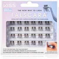 KISS Falscara Wisp knotted individual lashes Natural Wispy Wisps 24 pc