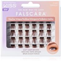 KISS Falscara Multi Wisps stick-on cluster lashes Mocha 24 pc