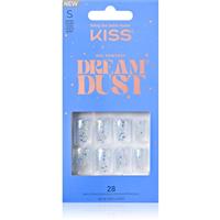 KISS Dream Dust Gel Fantasy false nails White and Blue 28 pc