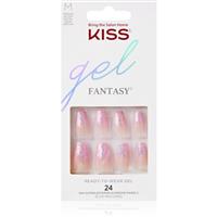 KISS Gel Fantasy Ready to Wear Gel false nails Winter Sparks 24 pc