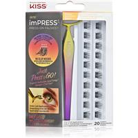 KISS imPRESS Press-on Falsies knotted individual lashes 01 Natural 20 pc