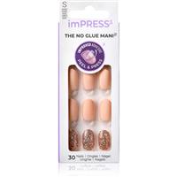 KISS imPRESS The No Glue Mani Short false nails self-adhesive Evanesce 30 pc