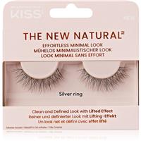 KISS The New Natural Effortless Minimal Look false eyelashes Silver Ring 2 pc
