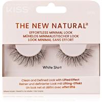 KISS The New Natural Effortless Minimal Look false eyelashes White Shirt 2 pc
