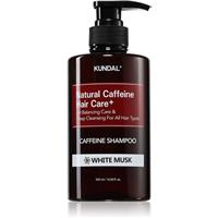 KUNDAL Caffeine Shampoo White Musk natural shampoo against hair loss 500 ml