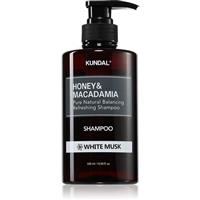 KUNDAL Honey & Macadamia White Musk natural shampoo for dry and damaged hair 500 ml