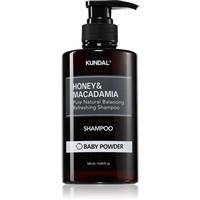 KUNDAL Honey & Macadamia Baby Powder natural shampoo for dry and damaged hair 500 ml