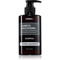 KUNDAL Honey & Macadamia Pink Grapefruit natural shampoo for dry and damaged hair 500 ml