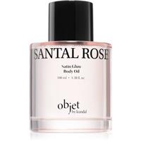 KUNDAL Objet Satin Glow Body Oil caring body oil for intensive hydration with aroma Santal Rose 100 ml