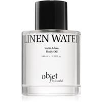 KUNDAL Objet Satin Glow Body Oil caring body oil for intensive hydration with aroma Linen Water 100 ml
