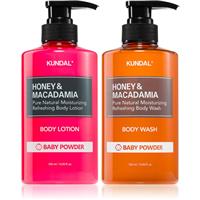 KUNDAL Honey & Macadamia Baby Powder set for the body