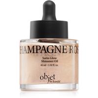 KUNDAL Objet Satin Glow Shimmer Oil shimmering oil with moisturising effect shade Champagne Rose 45 ml