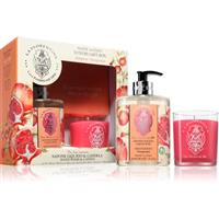 La Florentina Pomegranate Hand Wash and Candle gift set