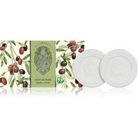 La Florentina Olive Flowers Sculpted Soap natural bar soap Olive Leaf Extract 2x115 g
