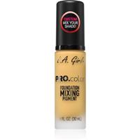 L.A. Girl Cosmetics PRO. Color makeup primer to even out skin tone shade Yellow 30 ml