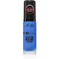 L.A. Girl Cosmetics PRO. Color makeup primer to even out skin tone shade Blue 30 ml