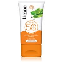 Lirene Sun care protective day emulsion for face and dcollet aloe vera spf 50 50 ml