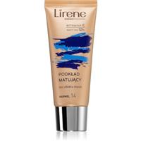 Lirene Nature Matte mattifying liquid foundation with long-lasting effect shade 14 Caramel 30 ml
