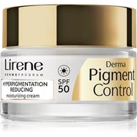 Lirene Derma Pigment Control Cream SPF 50 brightening moisturiser for dark spots SPF 50 50 ml