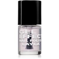 Layla Cosmetics Gel Effect gel nail polish without UV/LED sealing shade n. 19 Top Coat 10 ml