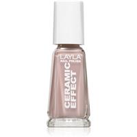 Layla Cosmetics Ceramic Effect nail polish shade N. 69 Siky Beige 10 ml