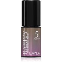 Layla Cosmetics Rarity gel nail polish for UV/LED hardening shade n.5 5 ml