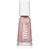 Layla Cosmetics Ceramic Effect nail polish shade N.48 Skin 10 ml