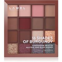 LAMEL 16 Shades of Burgundy eyeshadow palette 16 g