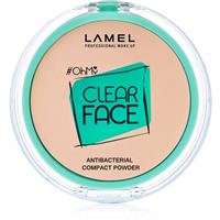 LAMEL OhMy Clear Face compact powder with antibacterial ingredients shade 401 Light Natural 6 g
