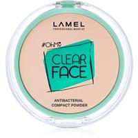 LAMEL OhMy Clear Face compact powder with antibacterial ingredients shade 405 Sand Beige 6 g