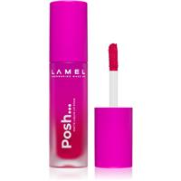 LAMEL Posh Matte Liquid Lip Stain long-lasting matt liquid lipstick shade №407 Wine Red 4 g