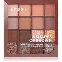 LAMEL 16 Shades Of Brown eyeshadow palette 16 g