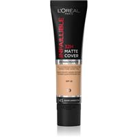 LOral Paris Infallible 32H Matte Cover long-lasting mattifying foundation SPF 25 shade 145 (Warm Undertone) 30 ml