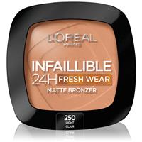 LOral Paris Infaillible Fresh Wear 24h bronzer with matt effect shade 250 Light 9 g