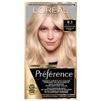 LOral Paris Prfrence hair colour shade 9.1 Viking Light Ash Blonde 1 pc