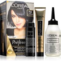 LOral Paris Prfrence hair colour shade P12 Intense Cool Black 1 pc