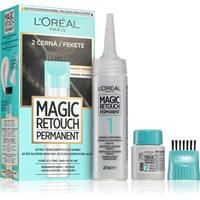 LOral Paris Magic Retouch Permanent root touch-up hair dye with applicator shade 2 BLACK 1 pc