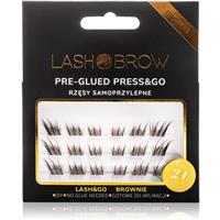 Lash Brow Press&Go Self-Adhesive Eyelashes self-adhesive cluster lashes Lashy Brownie 1 pc