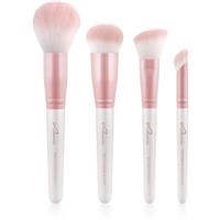 Luvia Cosmetics Flawless Face Set makeup brush set with a pouch Candy