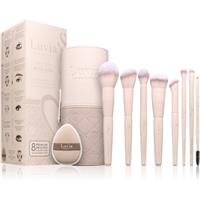 Luvia Cosmetics Nude Aura makeup brush set with a pouch 11 pc