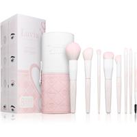Luvia Cosmetics Soft Aura makeup brush set with a pouch