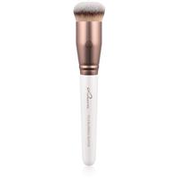 Luvia Cosmetics Prime Vegan Blurring Buffer foundation and powder brush 115 (Pearl White / Metallic Coffee Brown) 1 pc