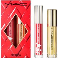 MAC Cosmetics Holiday Blowing Air Kisses Glossy Lip Duo gift set for lips