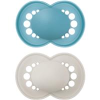 MAM Original 16m+ dummy Turquoise/ Grey 2 pc
